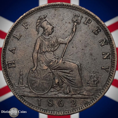 Great Britain 1862 Half Penny 1/2d GB5418