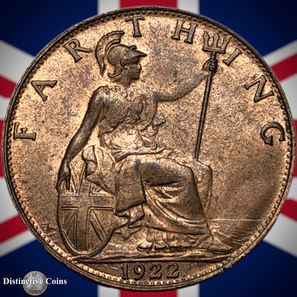 Great Britain 1922 Farthing 1/4d GB4761