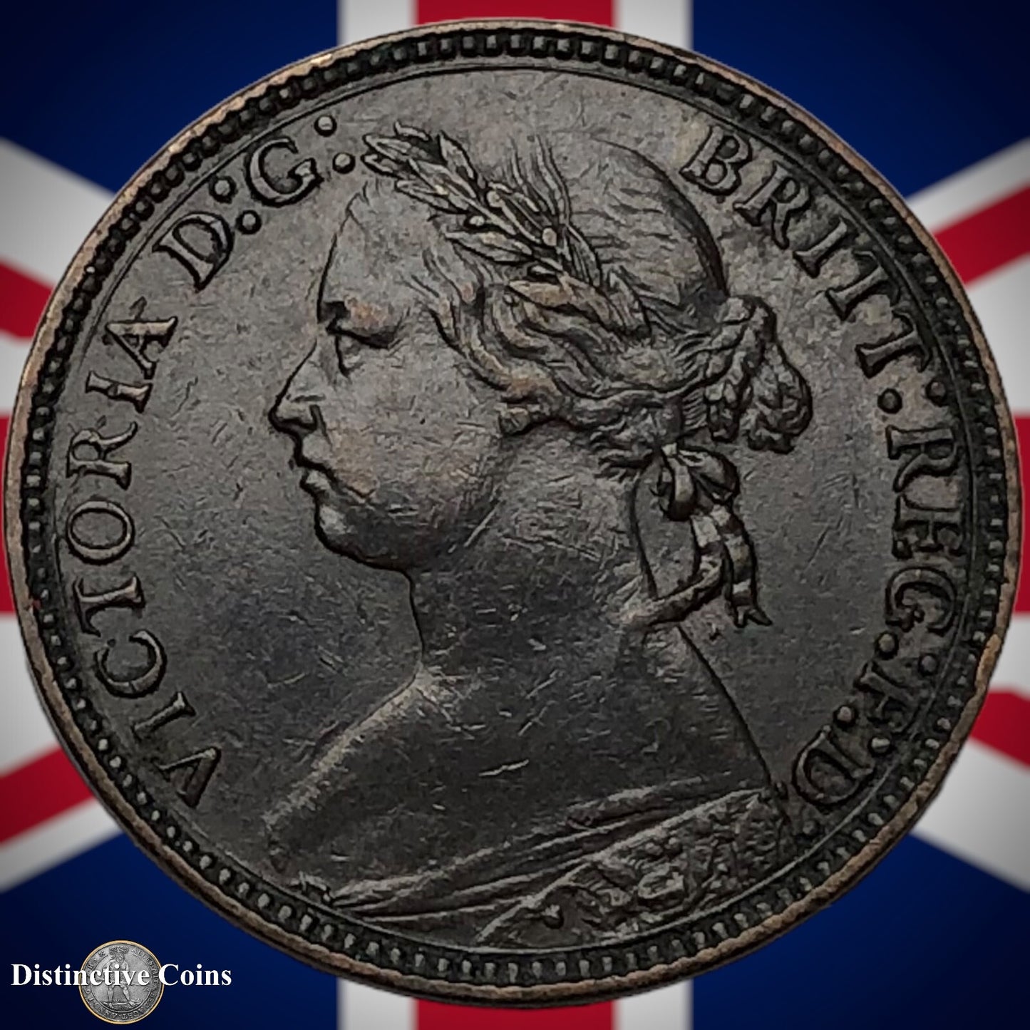 Great Britain 1875 H Farthing 1/4d GB3753