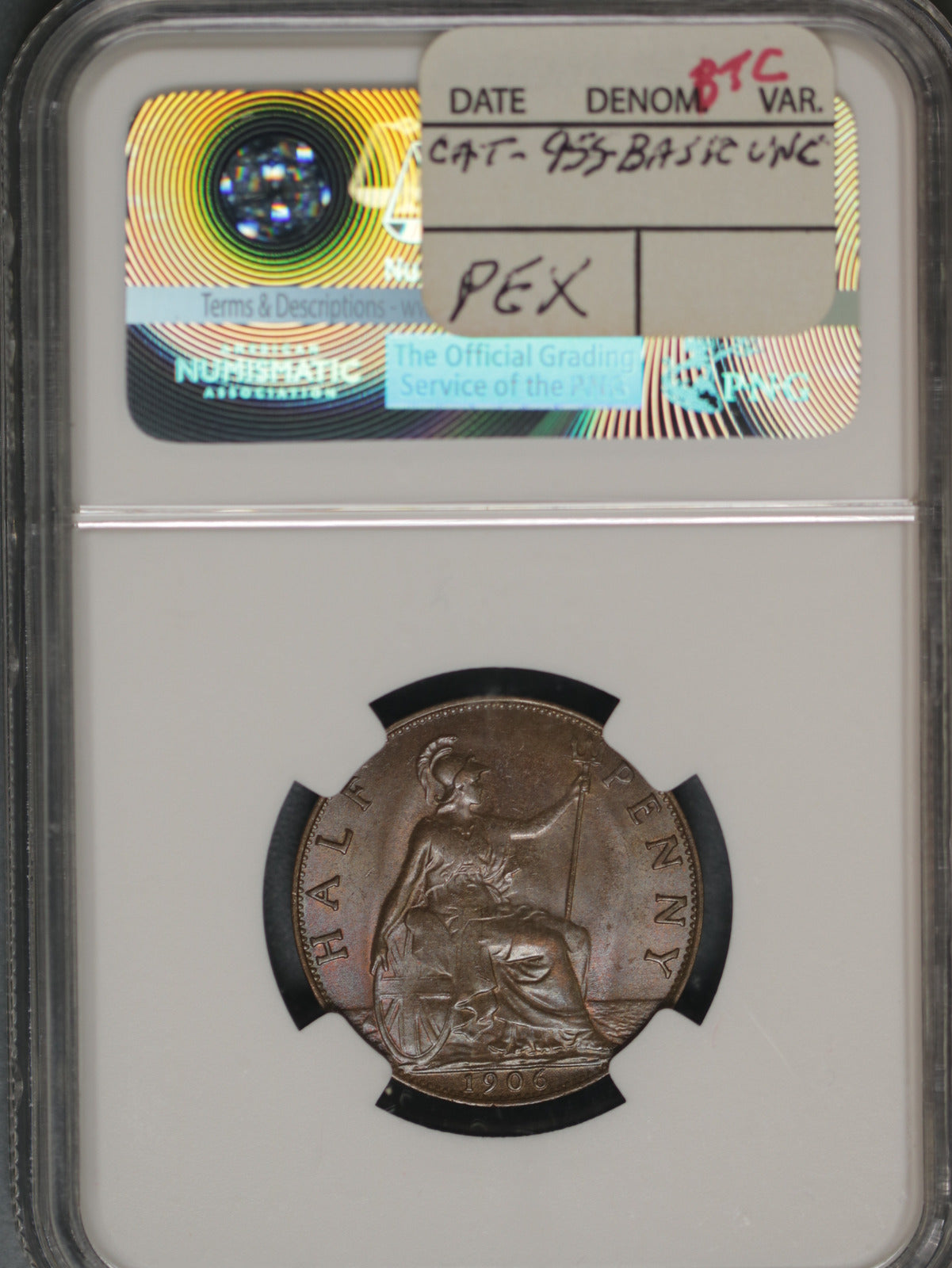 Great Britain 1906 1/2 Penny K-793.2 NGC MS64 BN