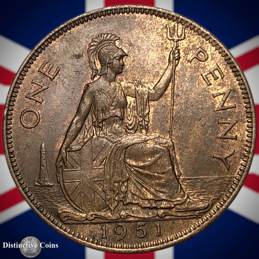 Great Britain 1951 Penny 1d GB7332