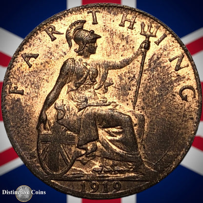 Great Britain 1919 Farthing 1/4d GB4732
