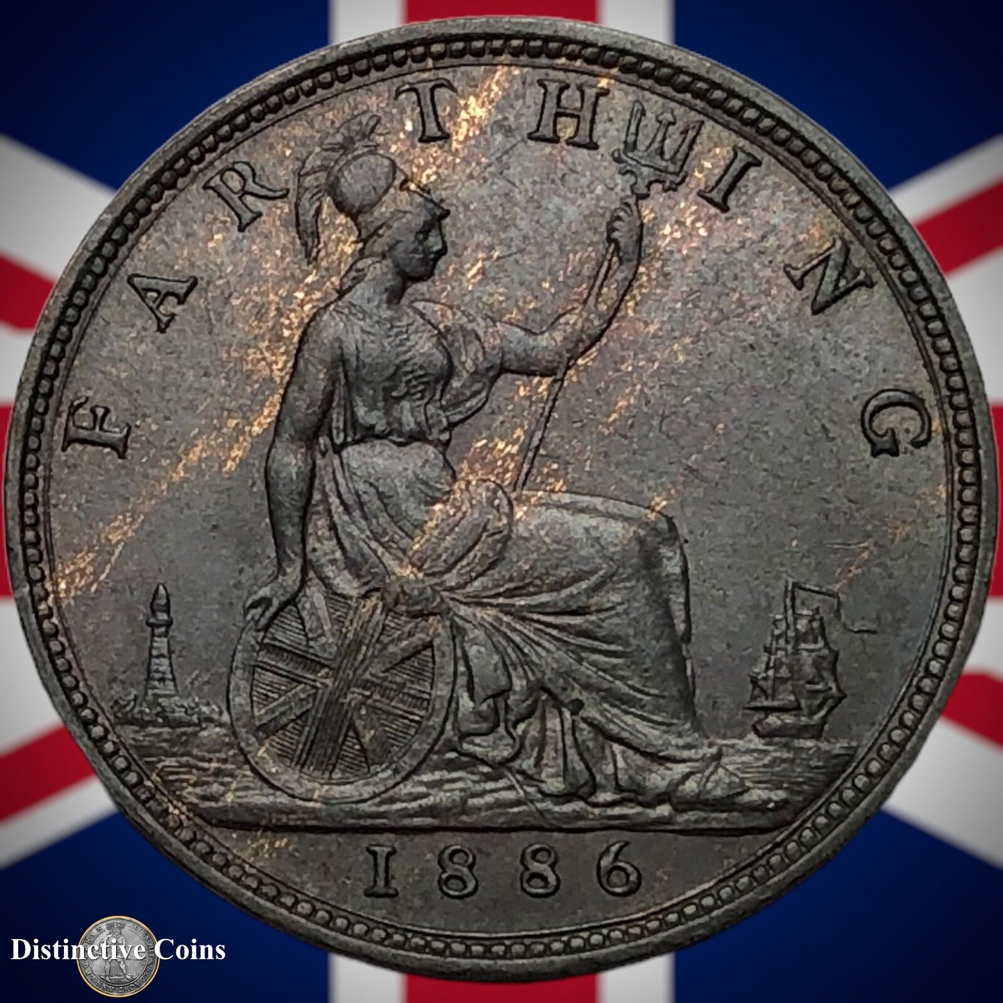 Great Britain 1886 Farthing 1/4d GB4236