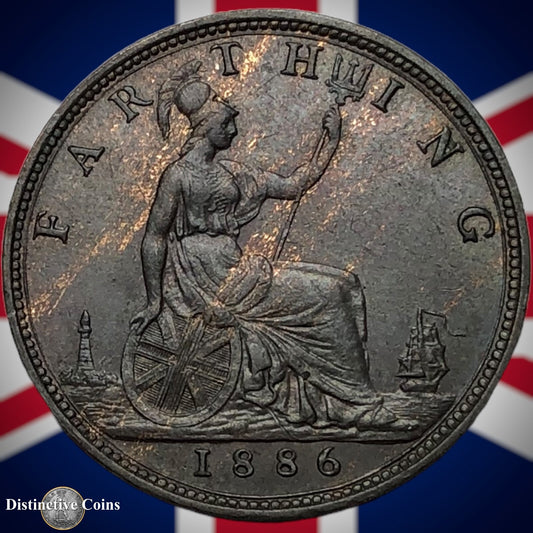 Great Britain 1886 Farthing 1/4d GB4236