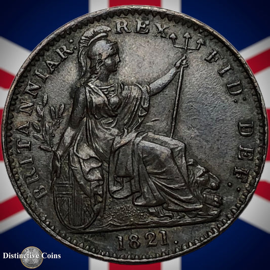 Great Britain 1821 Farthing 1/4d GB3232
