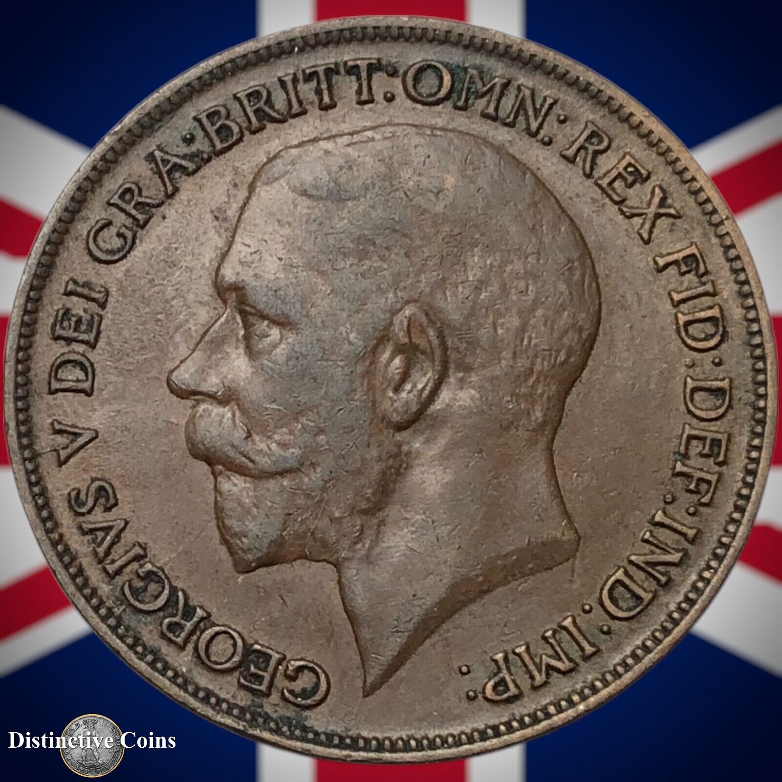 Great Britain 1918 KN Penny 1d GB6896