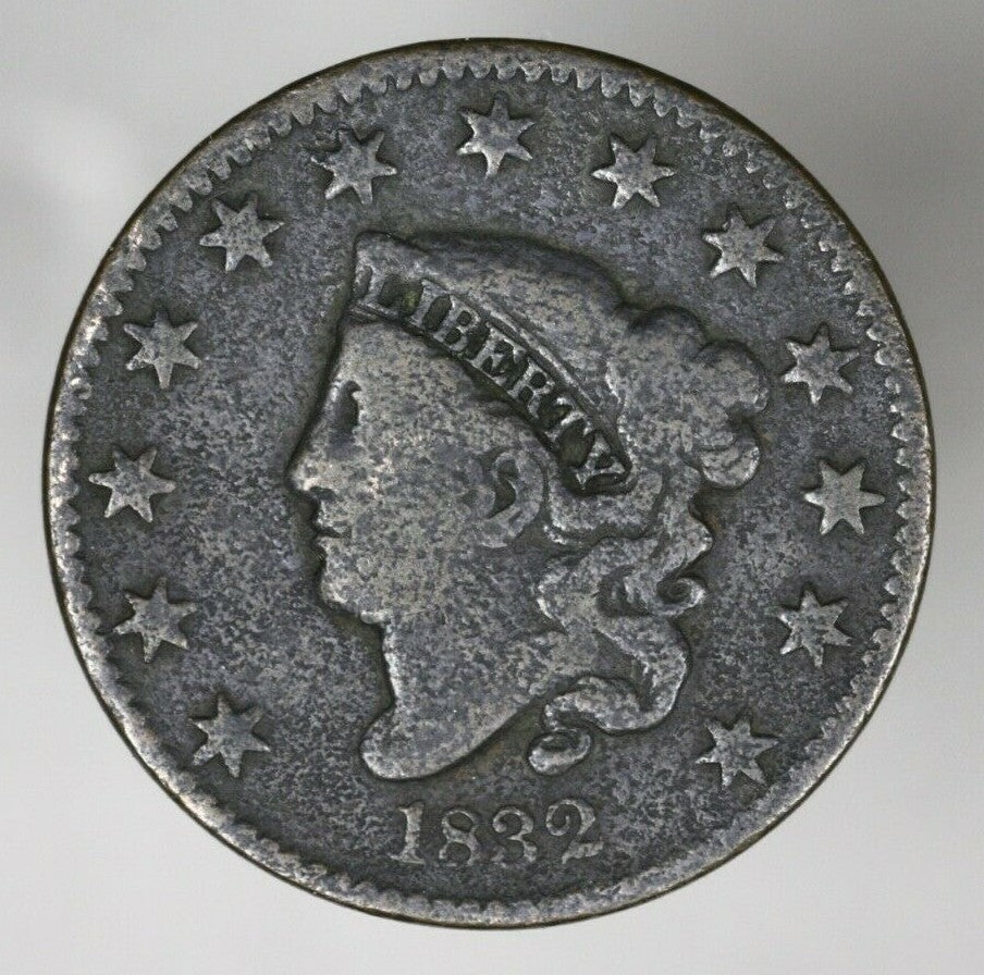 US 1832 Coronet Head Large Cent   A3124
