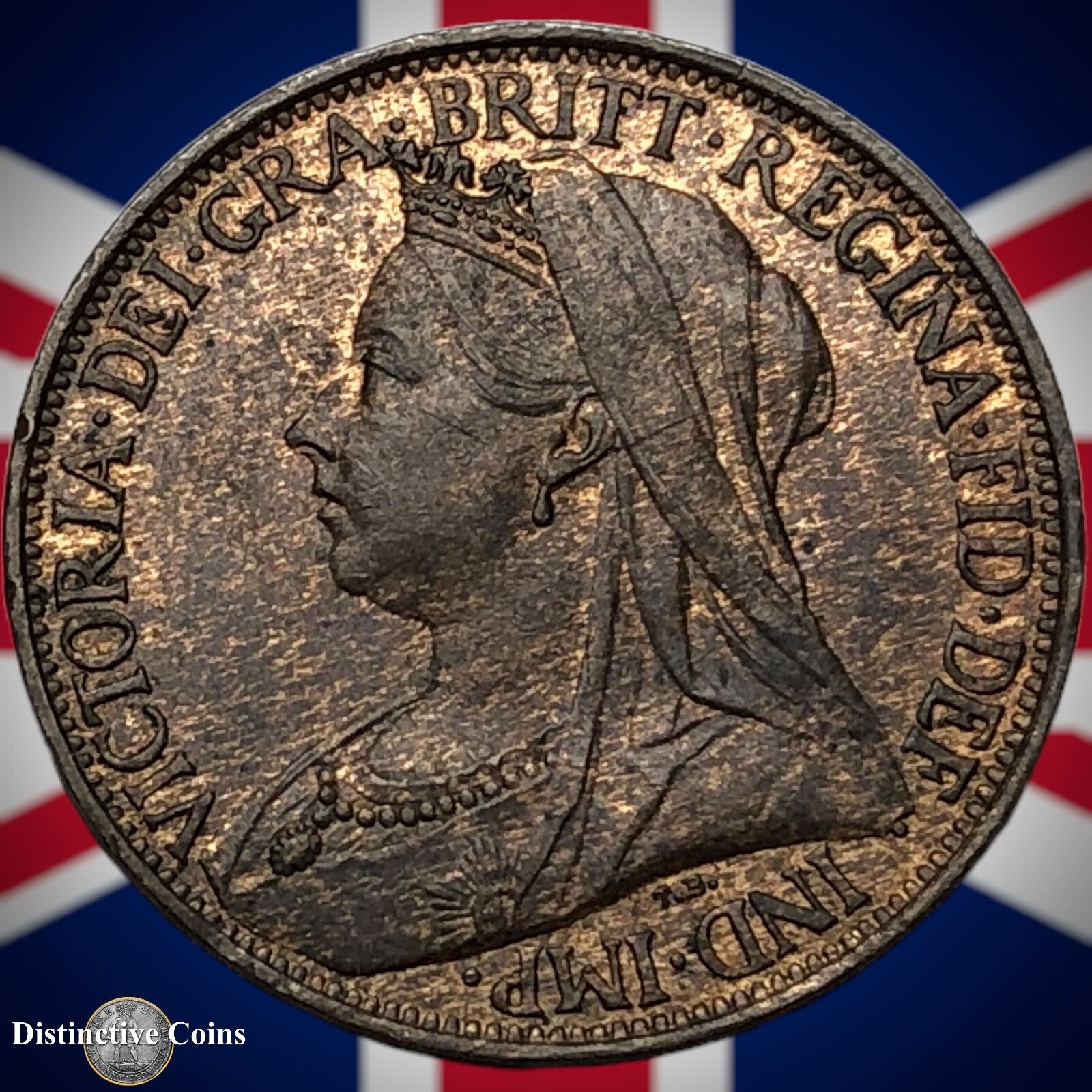 Great Britain 1895 Farthing 1/4d GB4418