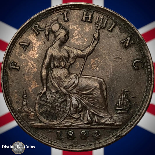 Great Britain 1884 Farthing 1/4d GB4103