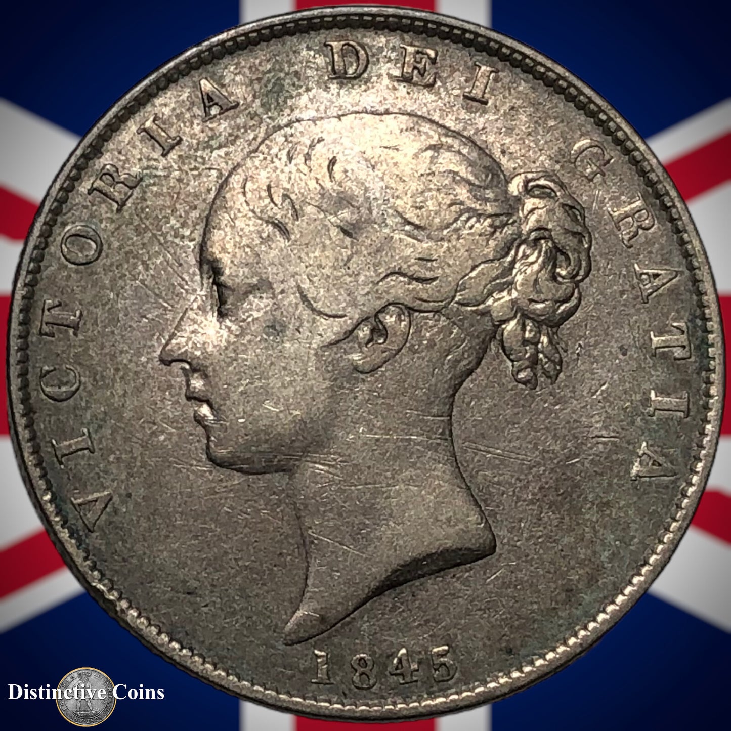 Great Britain 1845 Half Crown GB1178