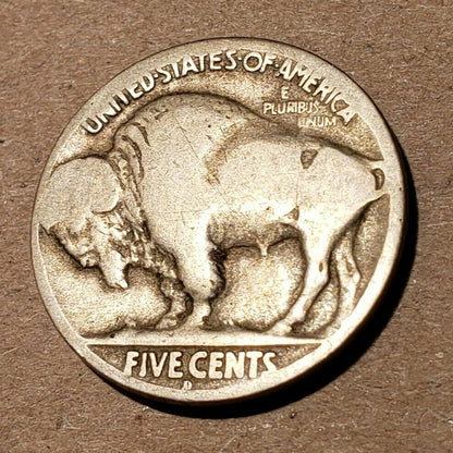 1913 D Type 2 Buffalo Nickel Weak Acid Date United States U073
