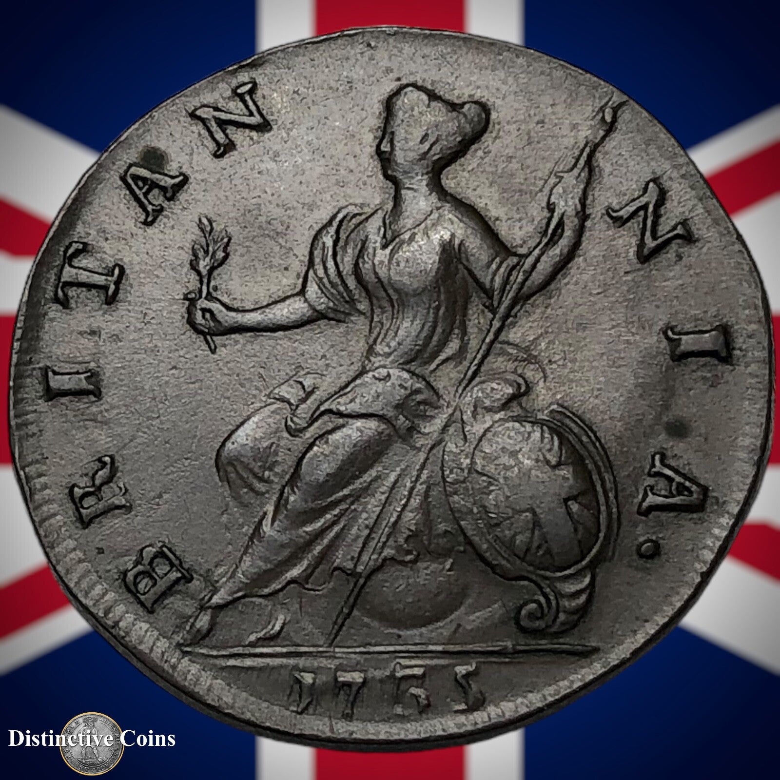 Great Britain 1732 Half Penny 1/2d GB5043