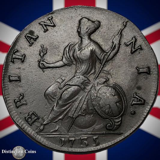 Great Britain 1732 Half Penny 1/2d GB5043