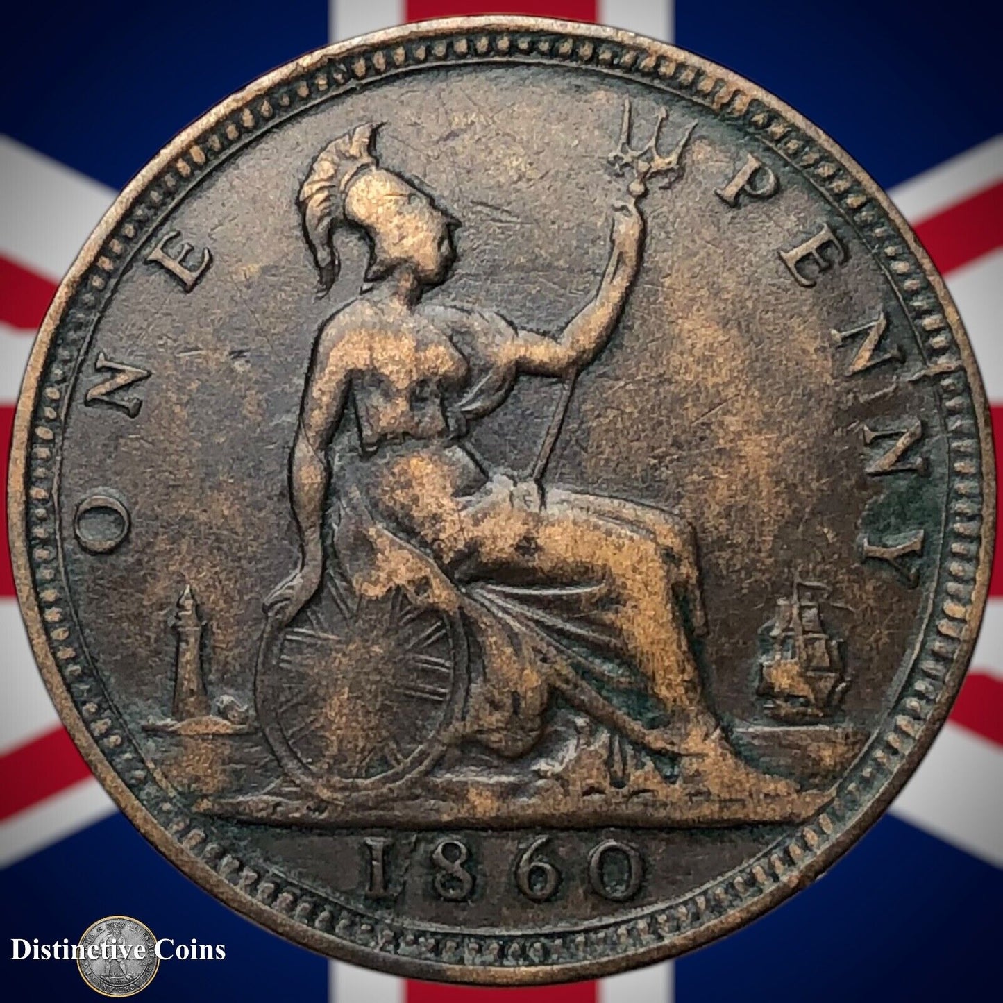 Great Britain 1860 Penny 1d GB6155