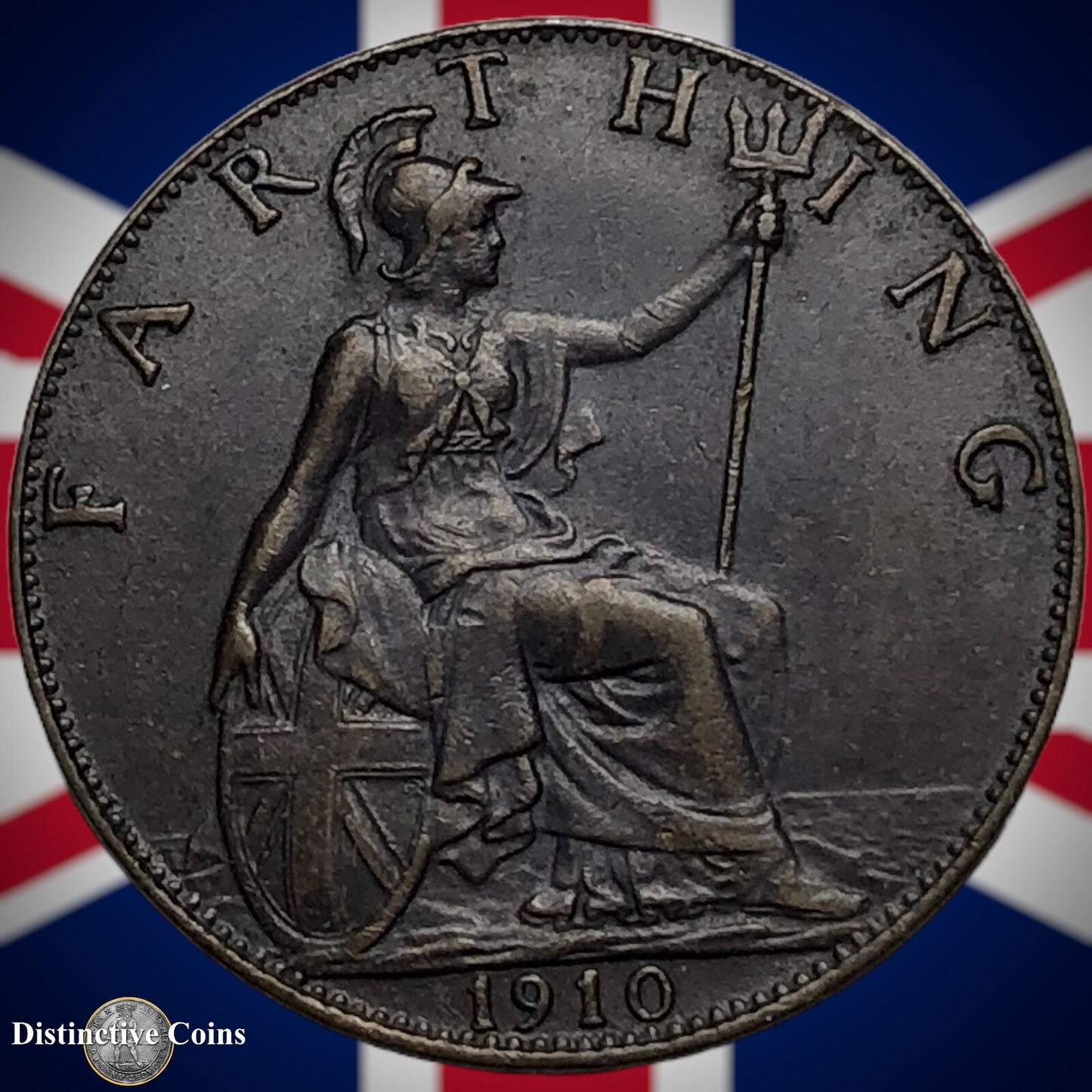 Great Britain 1910 Farthing 1/4d GB4639