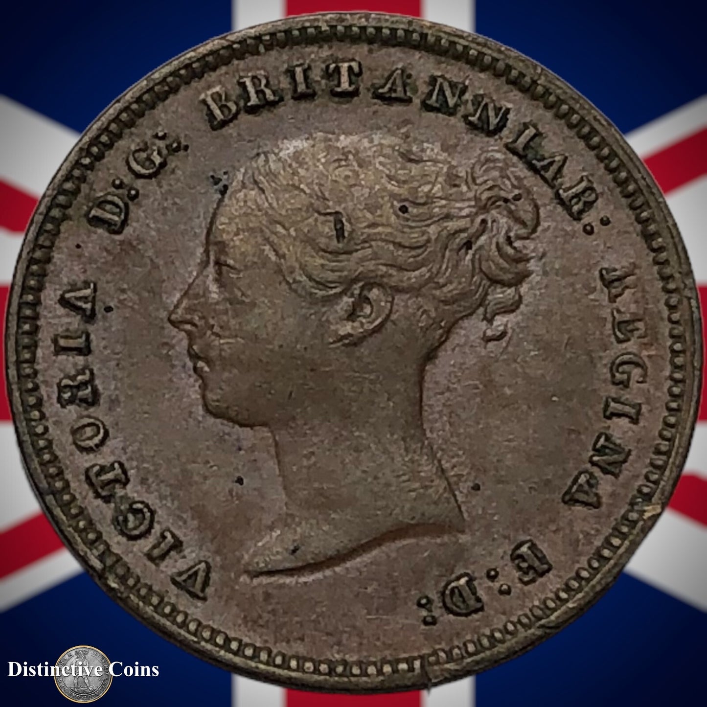 Great Britain 1843 Half Farthing 1/2 Penny GB3065