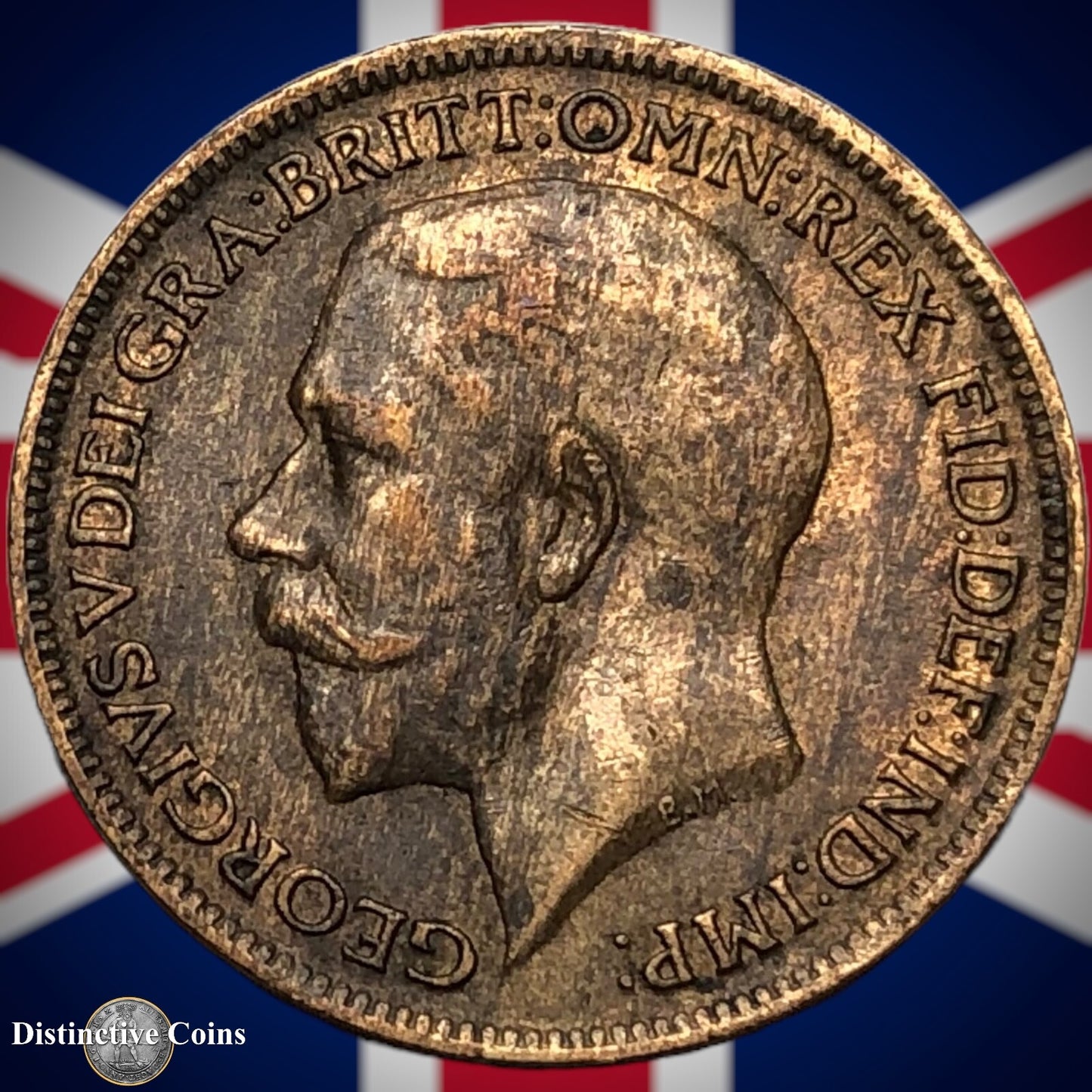 Great Britain 1918 Farthing 1/4d GB4696