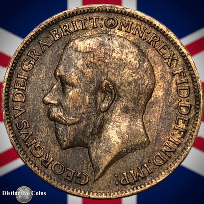 Great Britain 1918 Farthing 1/4d GB4696