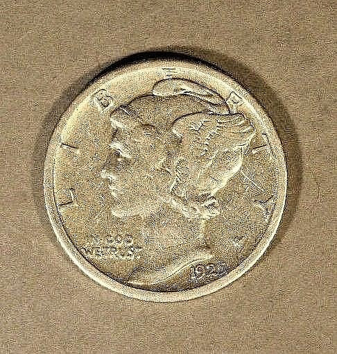 1925 S Mercury Dime Circulated Detailed    