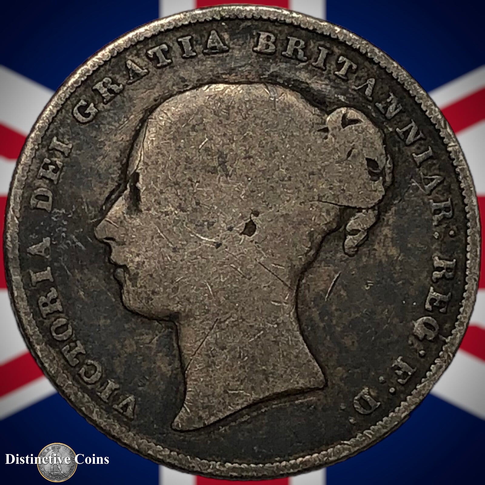 Great Britain 1856 British One Shilling GB0226