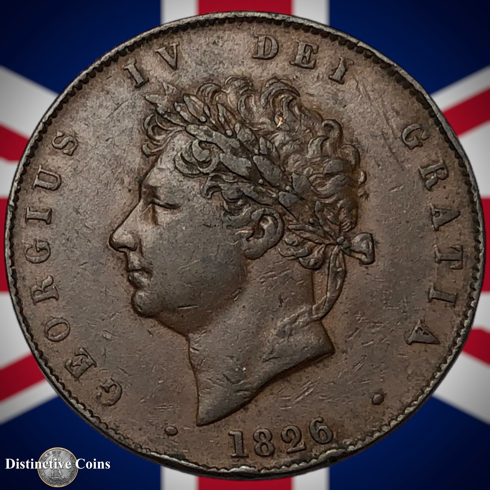 Great Britain 1826 Half Penny 1/2d GB5200