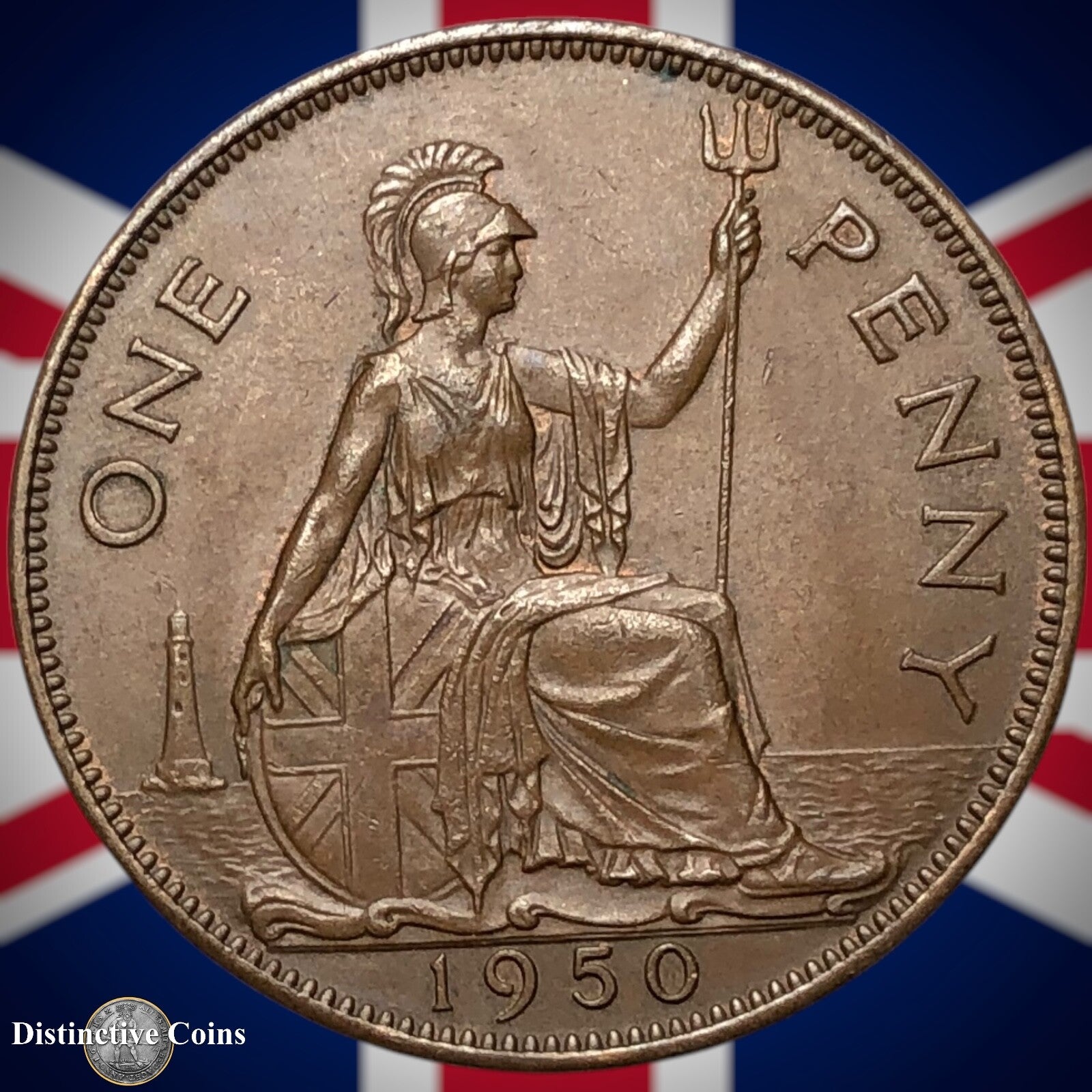 Great Britain 1950 Penny 1d GB7309
