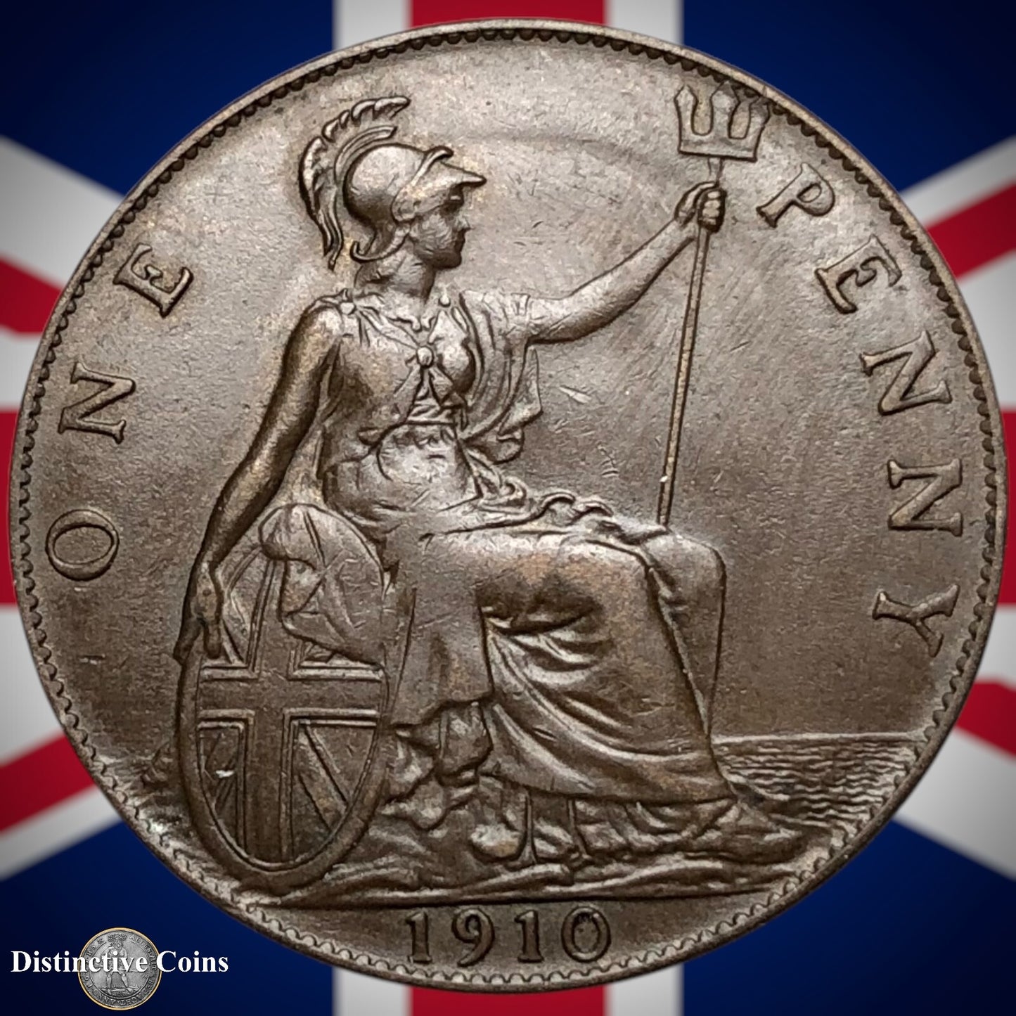 Great Britain 1910 Penny 1d GB6722