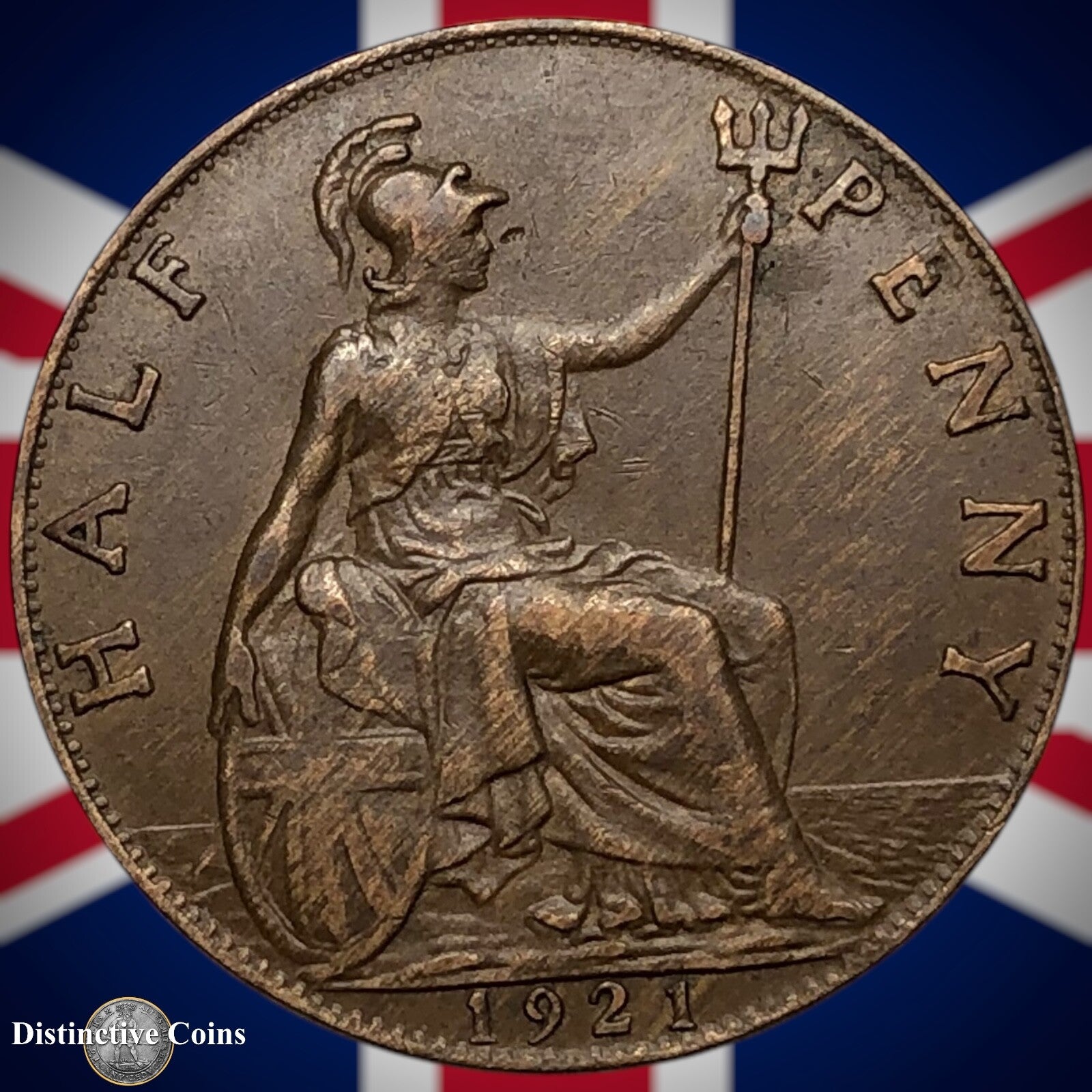 Great Britain 1921 Half Penny 1/2d GB5878