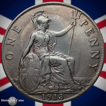 Great Britain 1913 Penny 1d GB6808