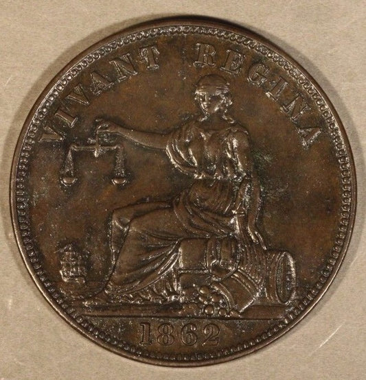 1862 New Zealand Penny, Very High Quality, Light Porosity