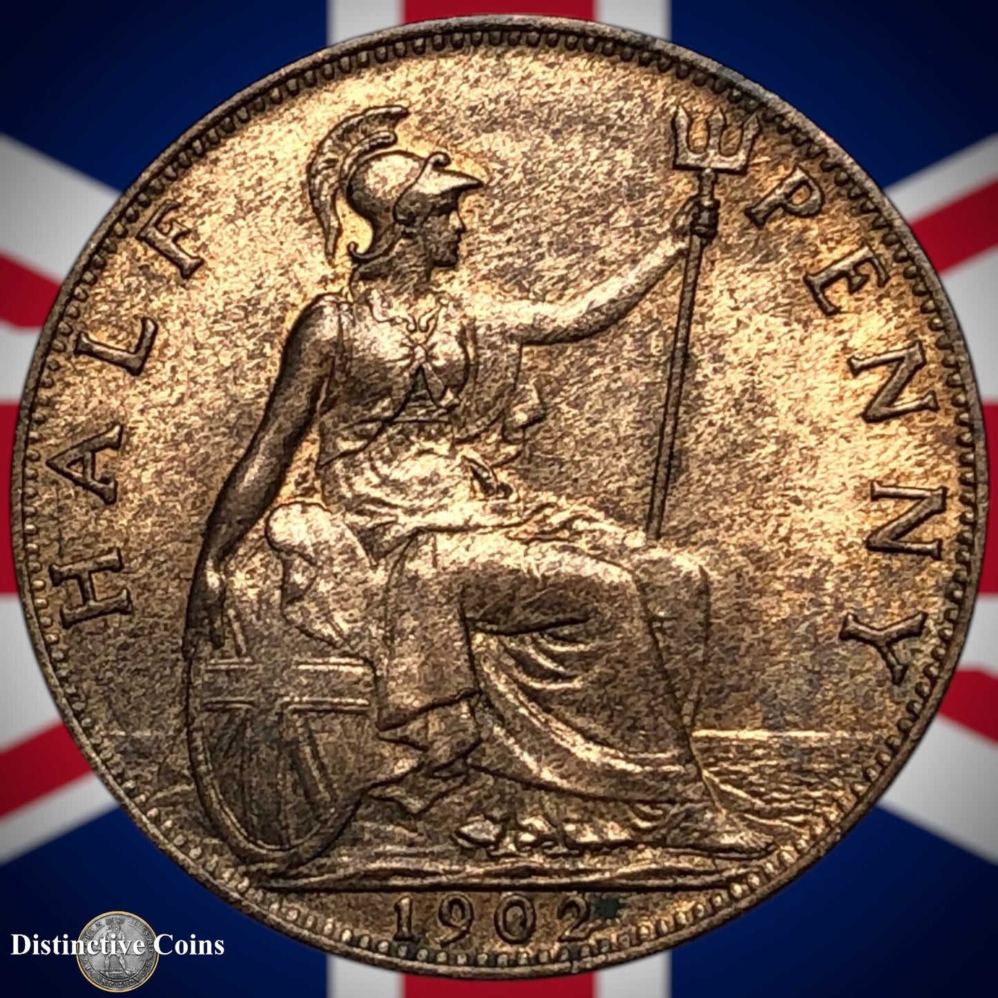 Great Britain 1902 Half Penny 1/2d GB5782