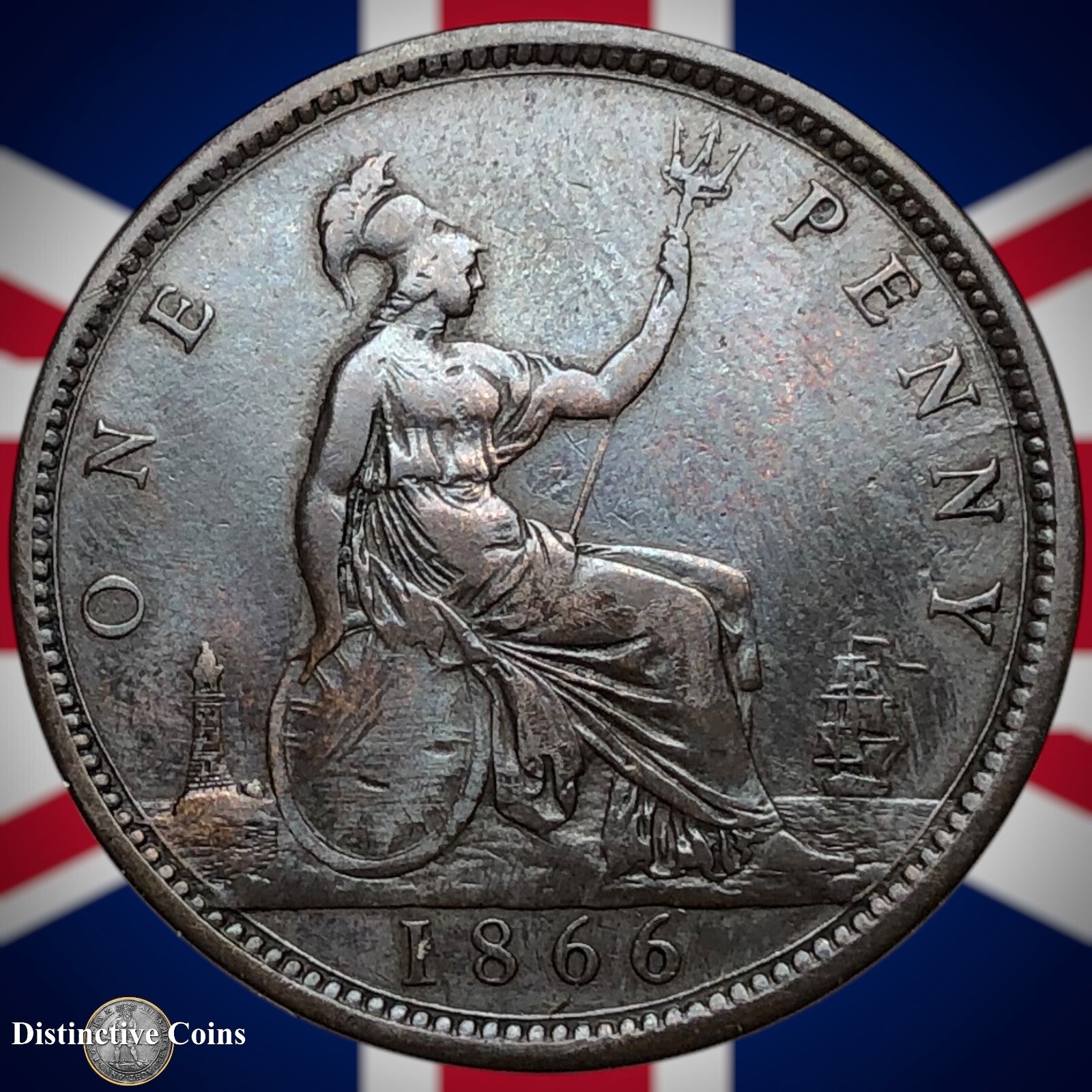 Great Britain 1866 Penny 1d GB6291