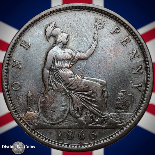 Great Britain 1866 Penny 1d GB6291