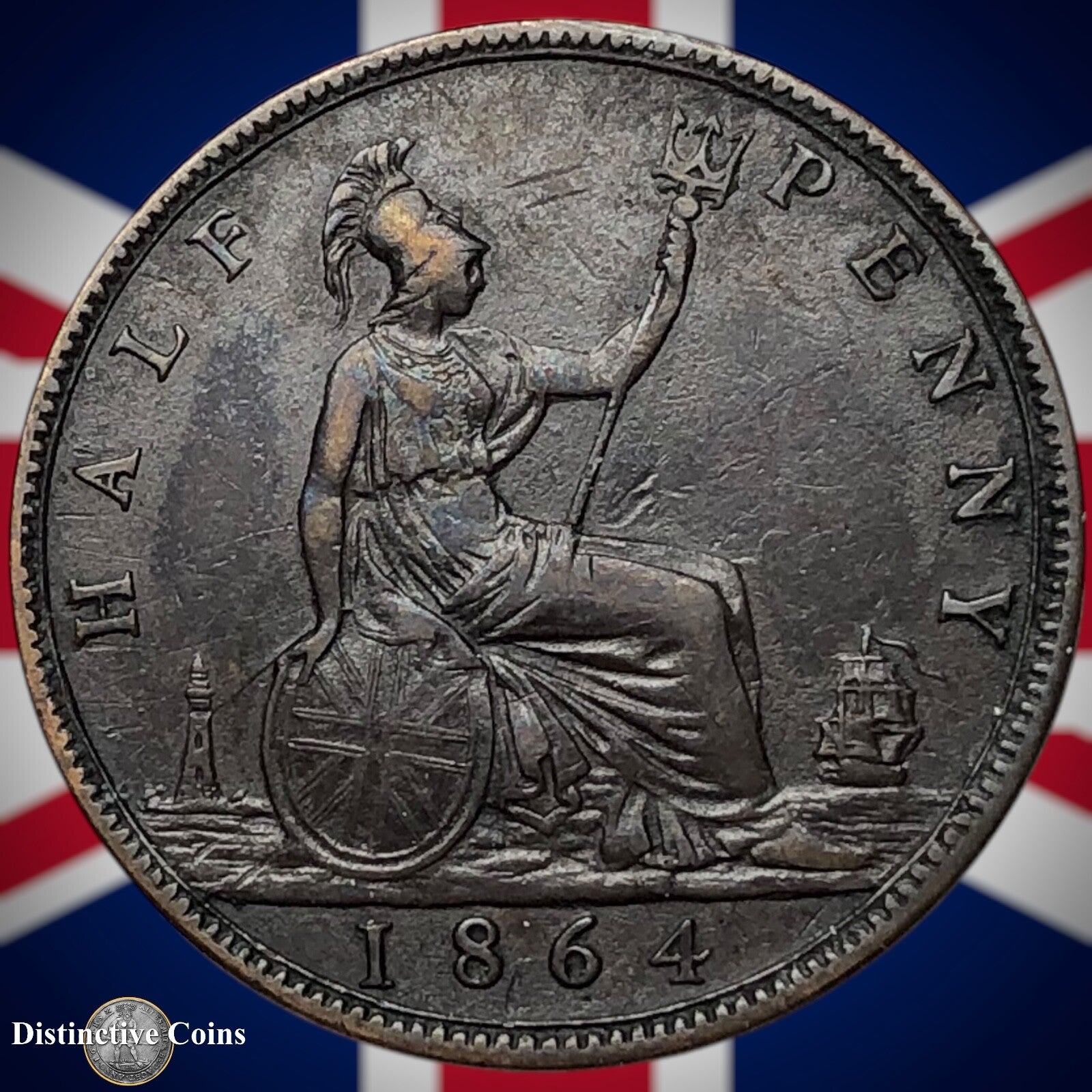 Great Britain 1864 Half Penny 1/2d GB5467