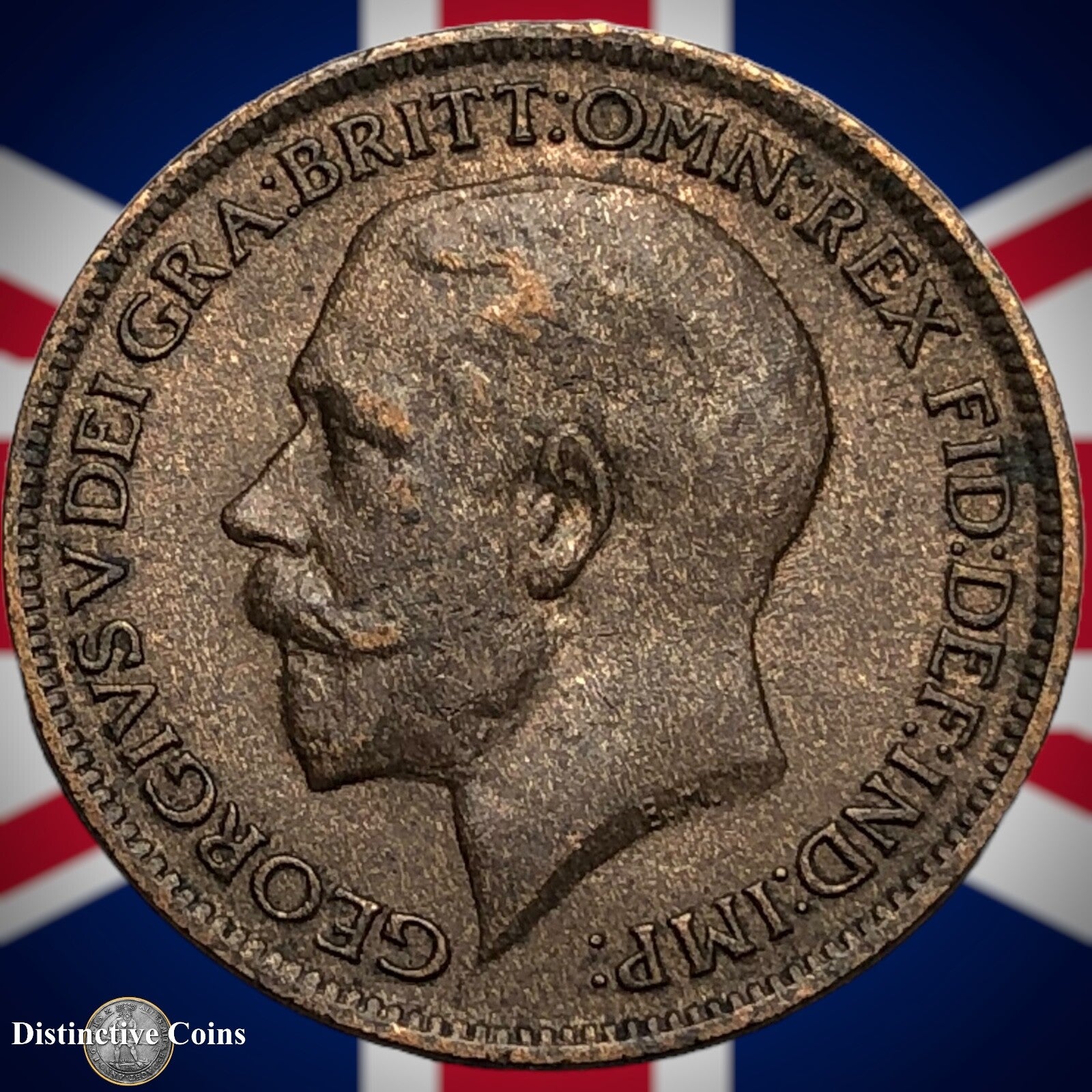 Great Britain 1918 Farthing 1/4d GB4697