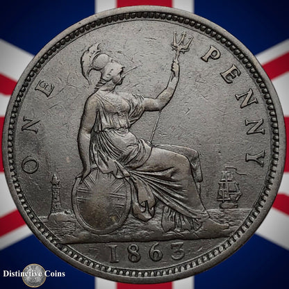 Great Britain 1863 Penny 1d GB6250