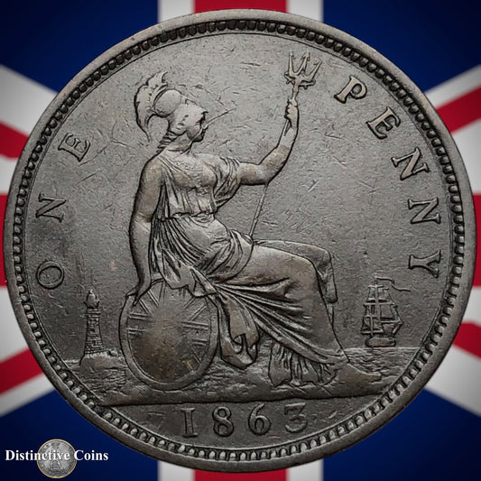 Great Britain 1863 Penny 1d GB6250