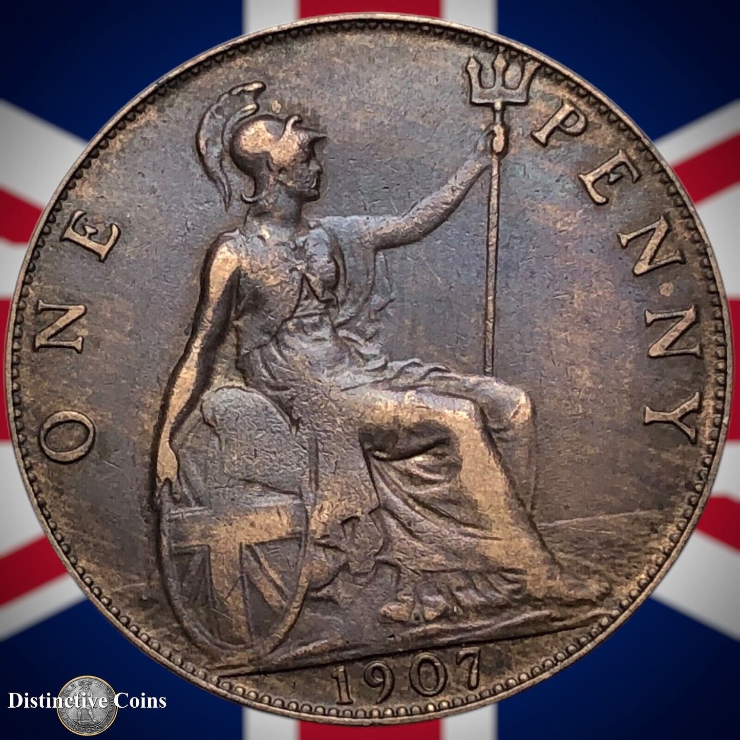 Great Britain 1907 Penny 1d GB6688