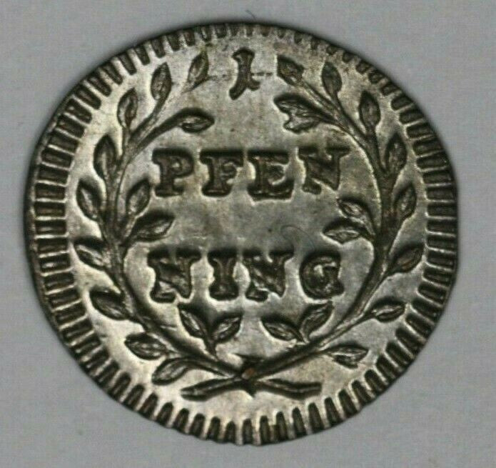 Regensburg 1747 Pfennig Nice UNC   A2754