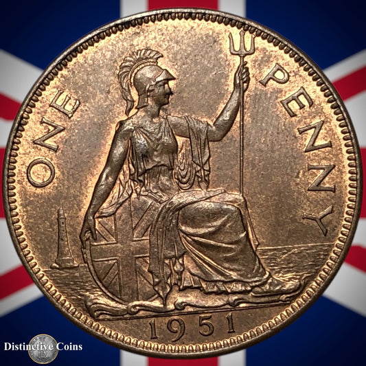 Great Britain 1951 Penny 1d GB7336