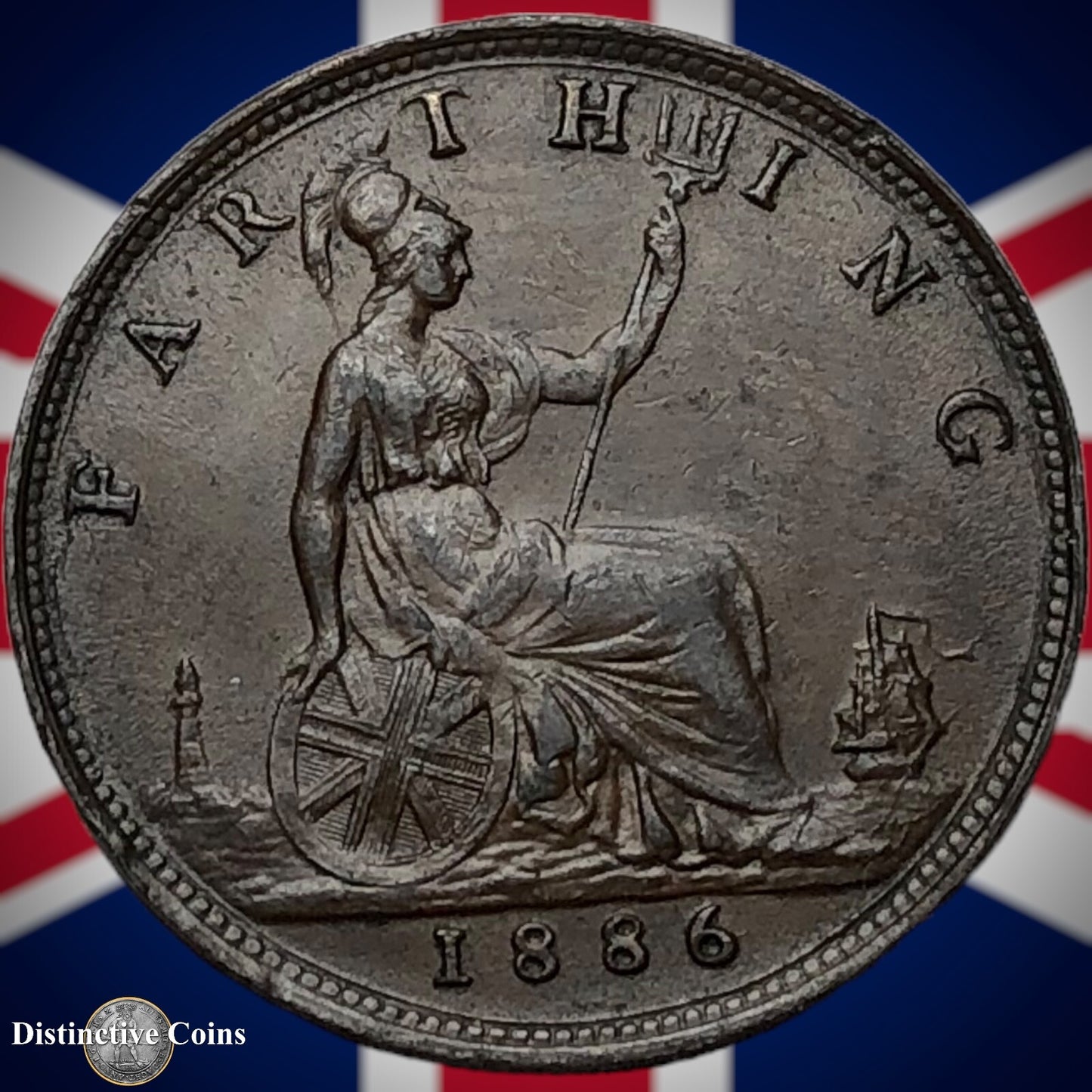 Great Britain 1886 Farthing 1/4d GB4208