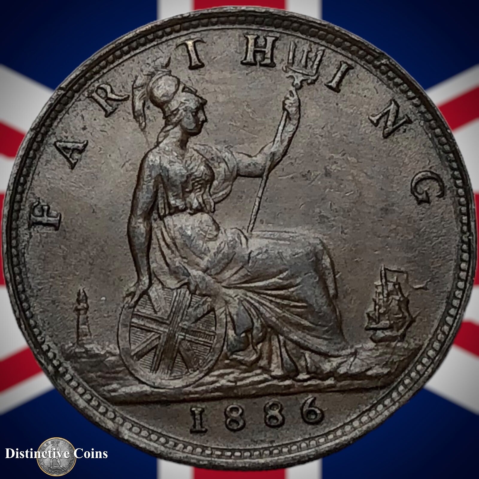 Great Britain 1886 Farthing 1/4d GB4208