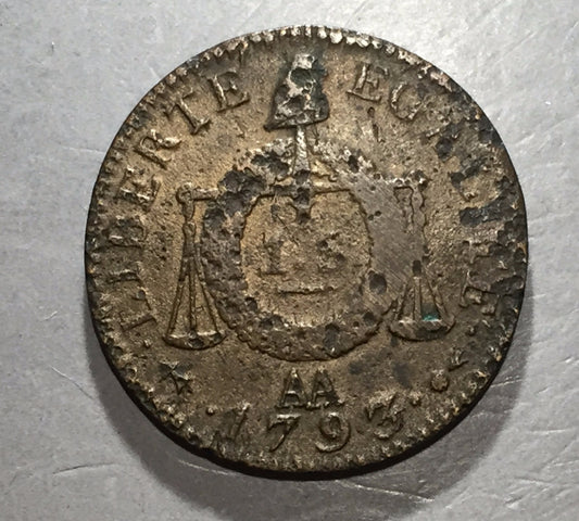 FRANCE 1793 AA SOL  KM619.2  