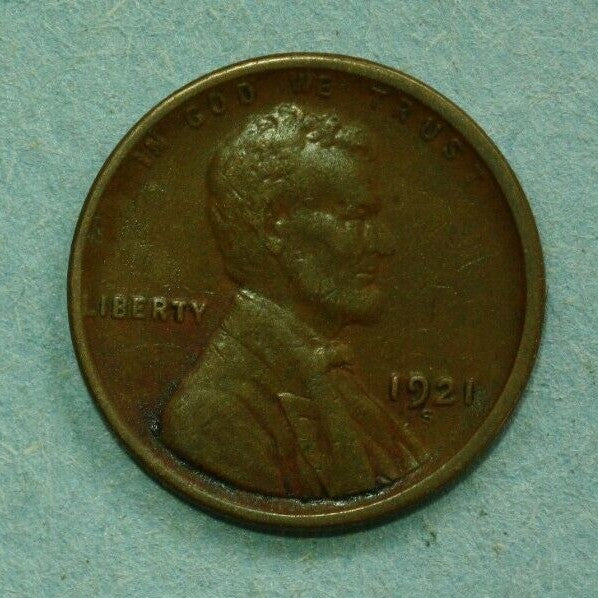 1921 S Lincoln Penny Cent United States U036