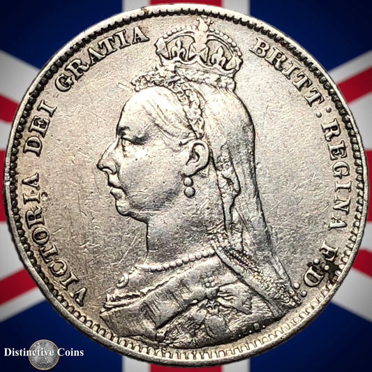 Great Britain 1890 British One Shilling GB0569
