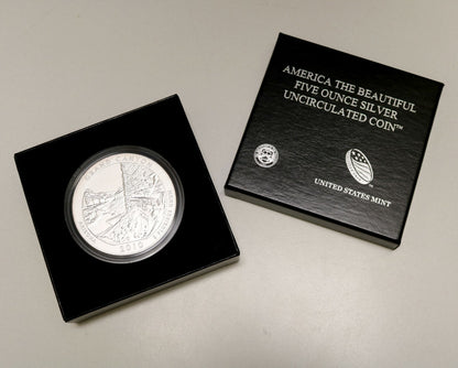 US 2010 ATB Grand Canyon 5oz Silver Uncirculated Quarter with Box No Cert   B288
