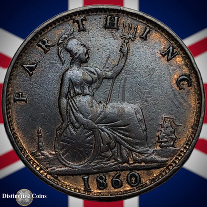 Great Britain 1860 Farthing 1/4d GB3485