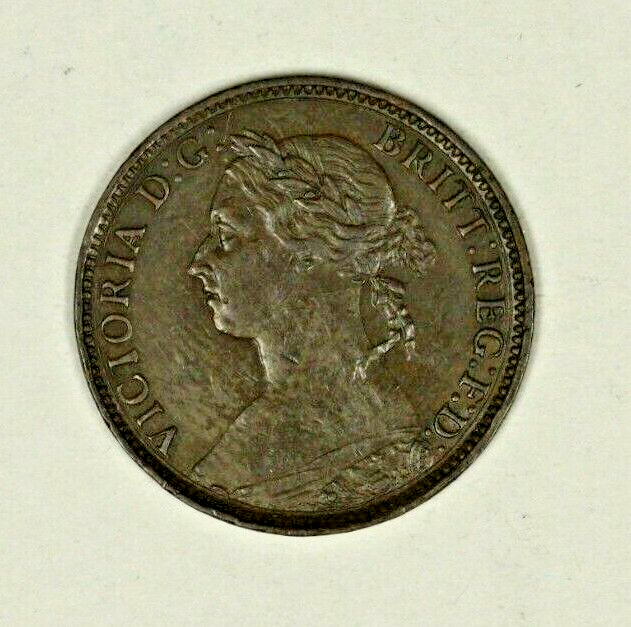 Great Britain Farthing 1886  XF  Victoria   A1289