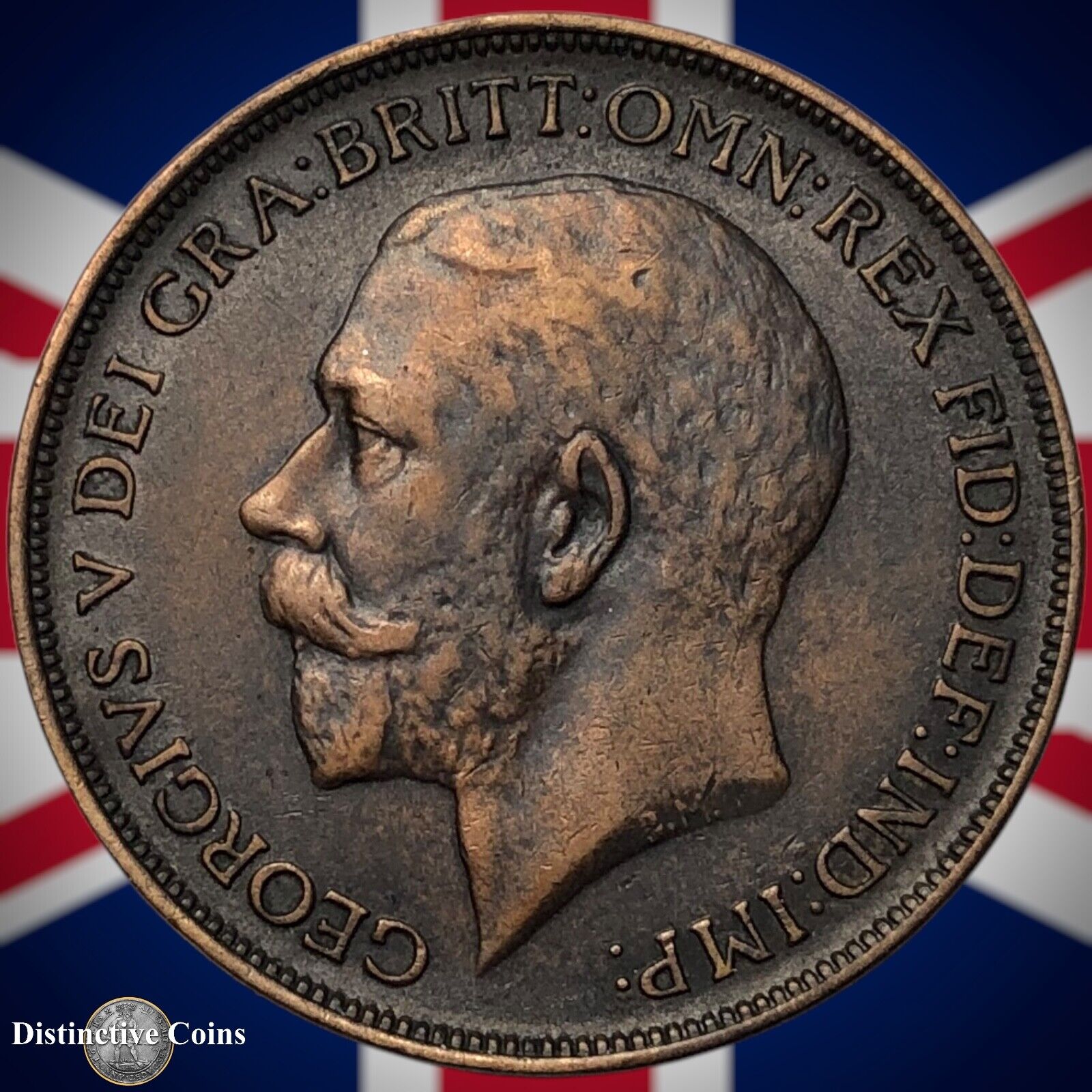 Great Britain 1912 H Penny 1d GB6797