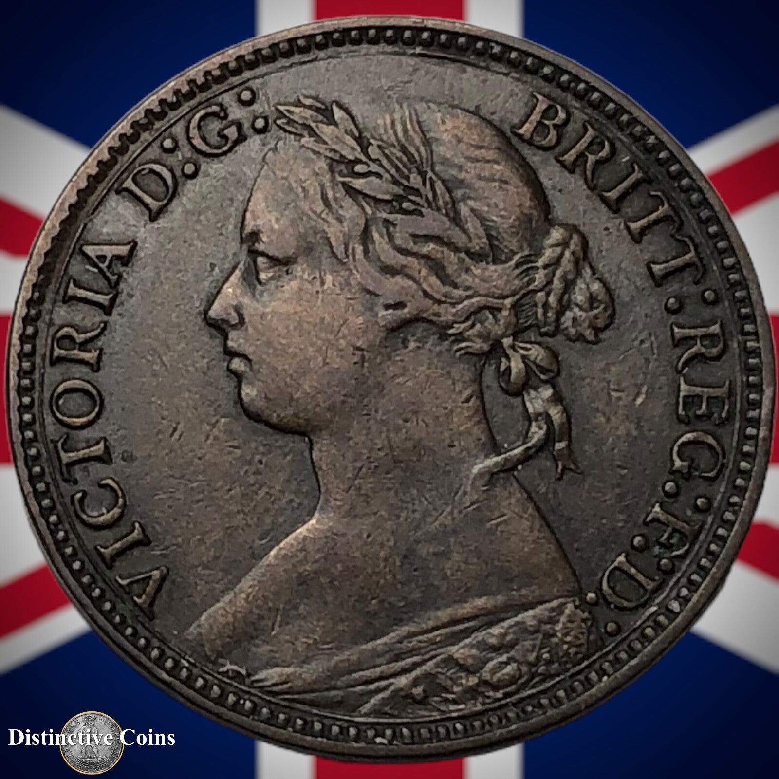 Great Britain 1875 H Farthing 1/4d GB3736